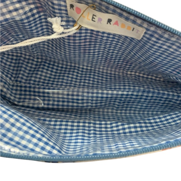 🦞 NWT small Roller Rabbit Lobster Print Cosmetic Pouch. RARE 🦞 - Picture 8 of 10